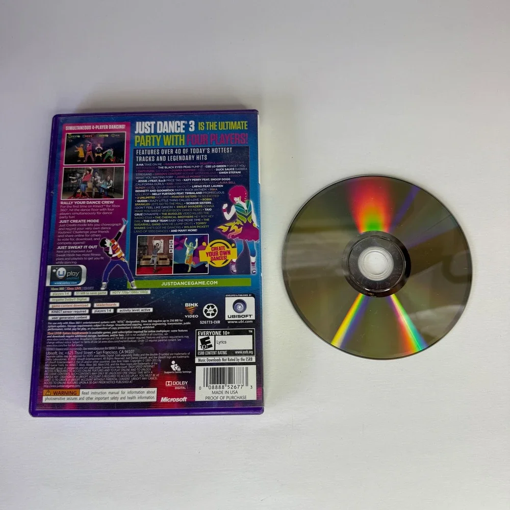 Just Dance 3 Xbox 360 Kinect‎ Video Game Dance Off Fun